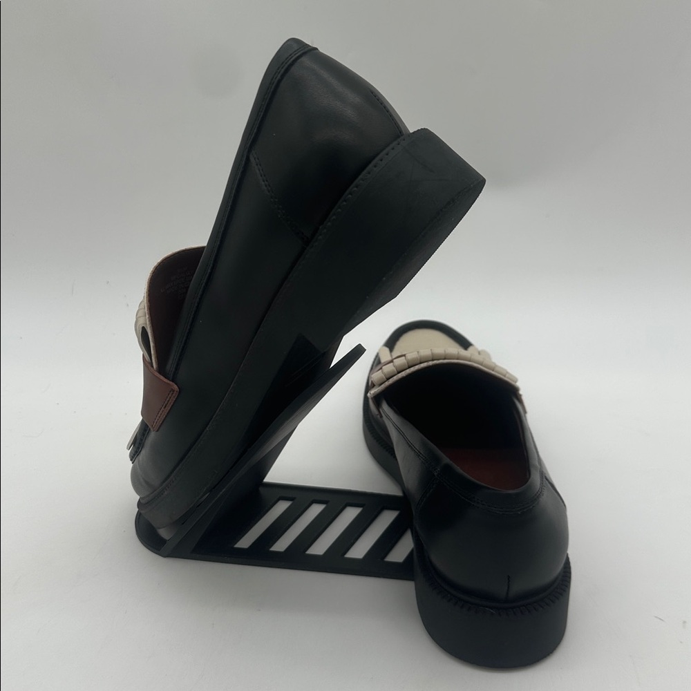 Marc Fisher Black Brown Creme MFCalixy Loafers Women’s Size 9.5M - Picture 4 of 16